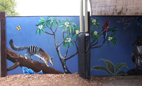 Australian Nature Mural 2 - Adeona Coorparoo - Kat's Mural Art