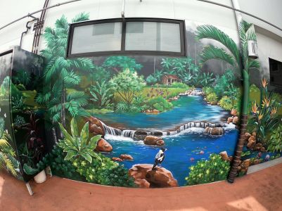 Australia nature mural - New Farm Clinic Part 5