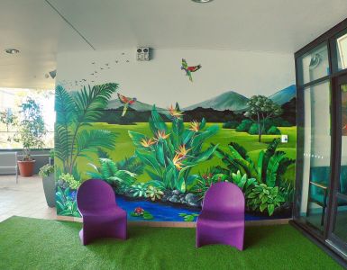 Australian nature mural 1 - Royal Brisbane and Women's Hospital