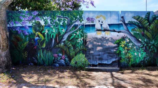 Australian Nature Mural 3 - Compass Kids Clinic - Kat's Mural Art
