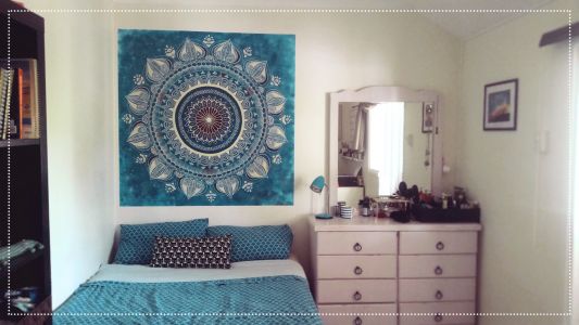 Blue Mandala - Kat's Mural Art