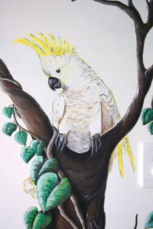 Cockatoo - Tropical Dream - Kat's Mural Art