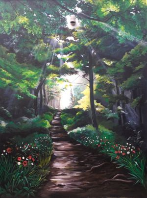Forest Path - Kat's Mural Art