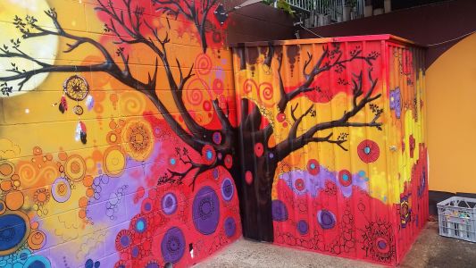 Shed / Tree - Jindalee Home - Kat's Mural Art