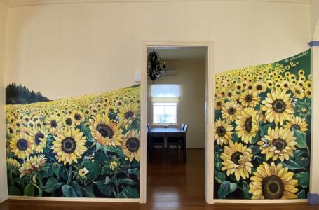 Sunflowers - Sunflower field - Kat's Mural Art