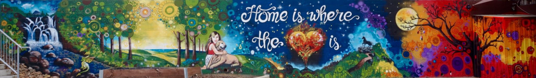 Home is where the heart is_Jindalee Mural_Kat's Mural Art_Kat Smirnoff
