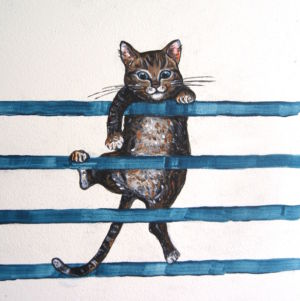 Kitten by mural artist Kat Smirnoff_Kat's Mural Art