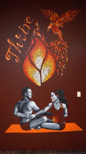 Thrive Bonfire Yoga Mural_Kat Smirnoff